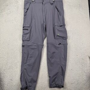 Venturing Pant Convertible Cargo Pants Men Large Gray Ripstop Switchback Uniform